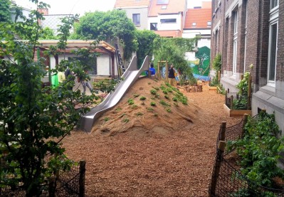 groene speelplaats De Evenaar Antwerpen